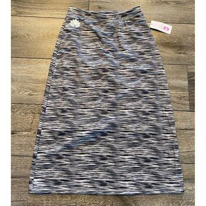 NWT Snoga Athletics Modest Skirt Leggings Black Gray Heather XS New